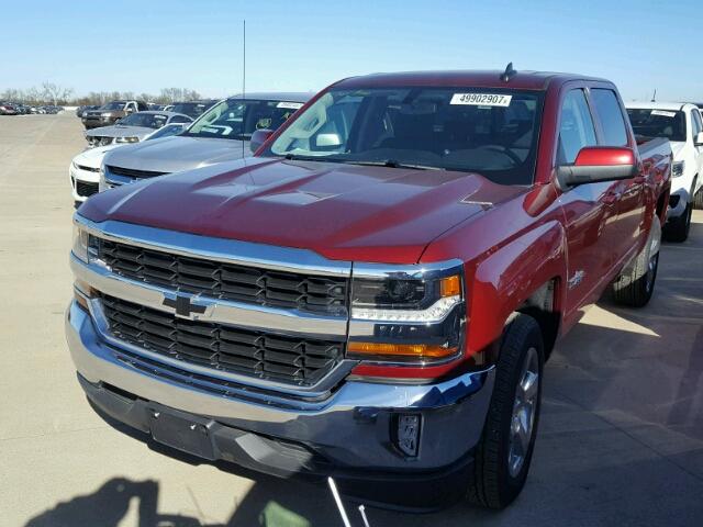 3GCPCREC9HG379195 - 2017 CHEVROLET SILVERADO BURGUNDY photo 2