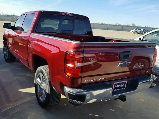 3GCPCREC9HG379195 - 2017 CHEVROLET SILVERADO BURGUNDY photo 3