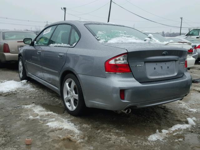 4S3BL626897225324 - 2009 SUBARU LEGACY 2.5 GRAY photo 3