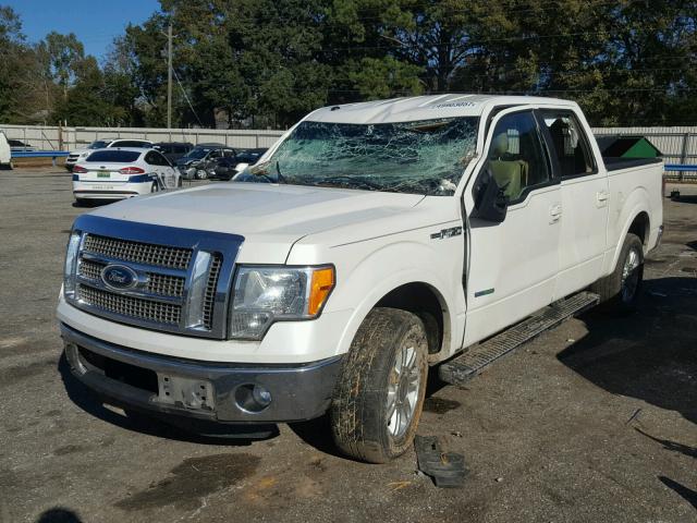 1FTFW1CT0CFB57551 - 2012 FORD F150 SUPER WHITE photo 2