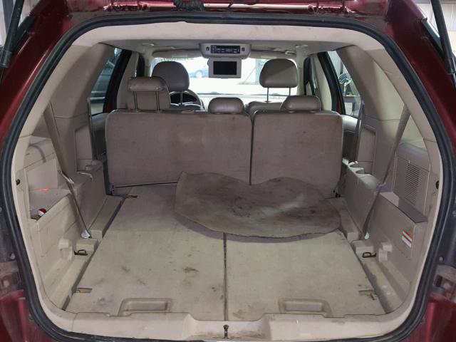 1FMDK06135GA29501 - 2005 FORD FREESTYLE RED photo 9