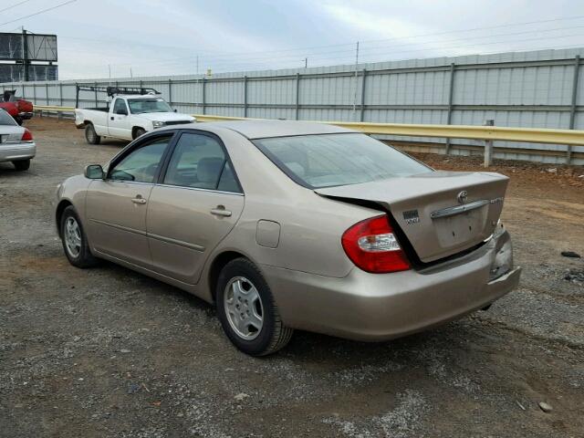 4T1BF32K23U036496 - 2003 TOYOTA CAMRY LE GOLD photo 3