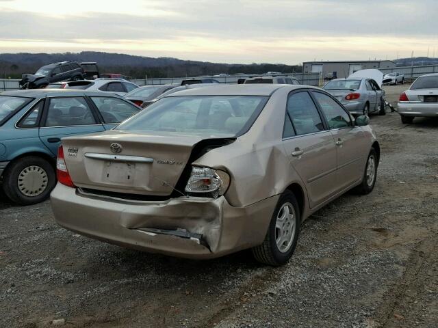 4T1BF32K23U036496 - 2003 TOYOTA CAMRY LE GOLD photo 4