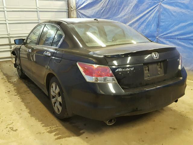 1HGCP368X8A012140 - 2008 HONDA ACCORD EXL BLACK photo 3