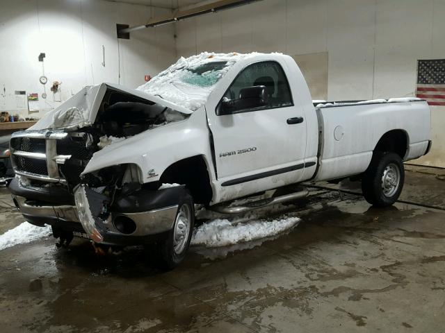 3D7KS26C75G783262 - 2005 DODGE RAM 2500 S WHITE photo 2