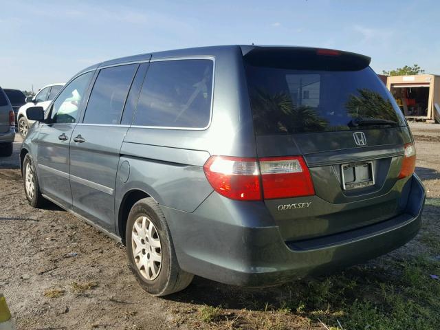 5FNRL38266B071042 - 2006 HONDA ODYSSEY LX GRAY photo 3