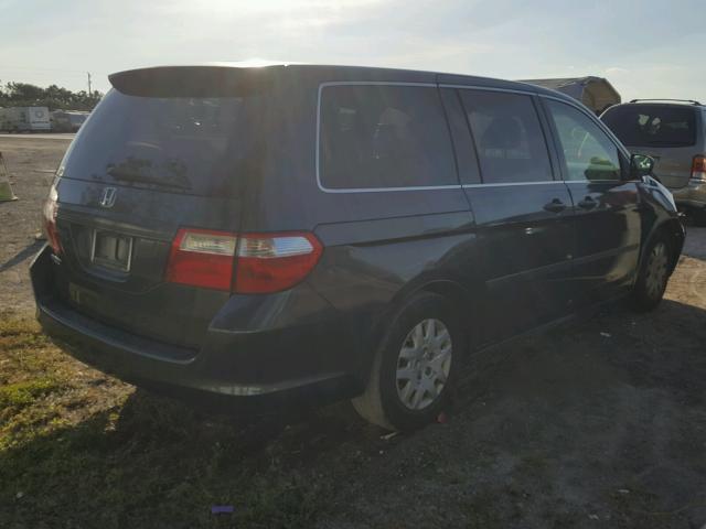 5FNRL38266B071042 - 2006 HONDA ODYSSEY LX GRAY photo 4