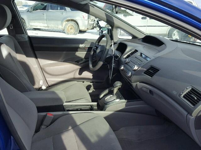 2HGFA16337H015792 - 2007 HONDA CIVIC DX BLUE photo 5