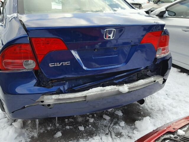 2HGFA16337H015792 - 2007 HONDA CIVIC DX BLUE photo 9