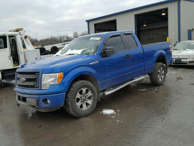 1FTFX1EF6DFA21429 - 2013 FORD F150 SUPER BLUE photo 2