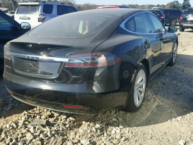 5YJSA1E28HF193307 - 2017 TESLA MODEL S BLACK photo 4