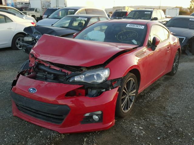 JF1ZCAC19D1601552 - 2013 SUBARU BRZ 2.0 LI RED photo 2