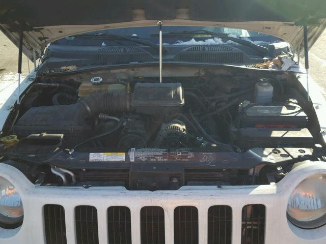 1J4GL48K93W732898 - 2003 JEEP LIBERTY SP WHITE photo 7