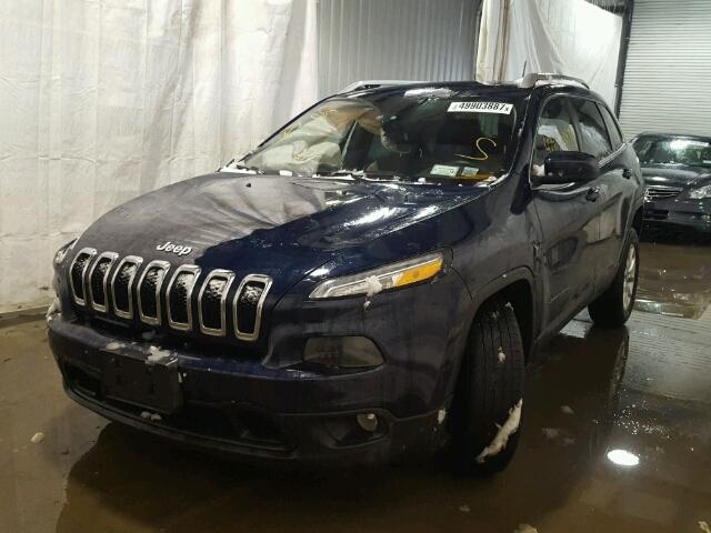 1C4PJMCB2FW557997 - 2015 JEEP CHEROKEE L BLUE photo 2