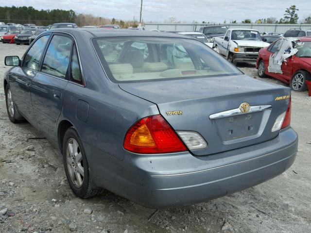 4T1BF28B71U137368 - 2001 TOYOTA AVALON XL BLUE photo 3