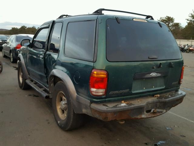 1FMYU24E5XUC35307 - 1999 FORD EXPLORER GREEN photo 3