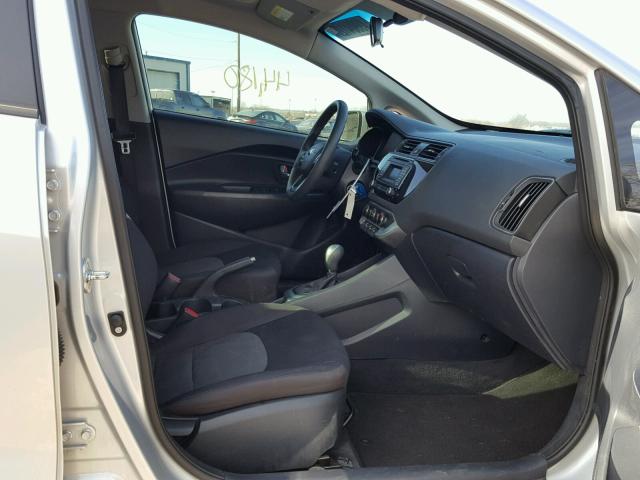 KNADM4A37G6561645 - 2016 KIA RIO LX GRAY photo 5