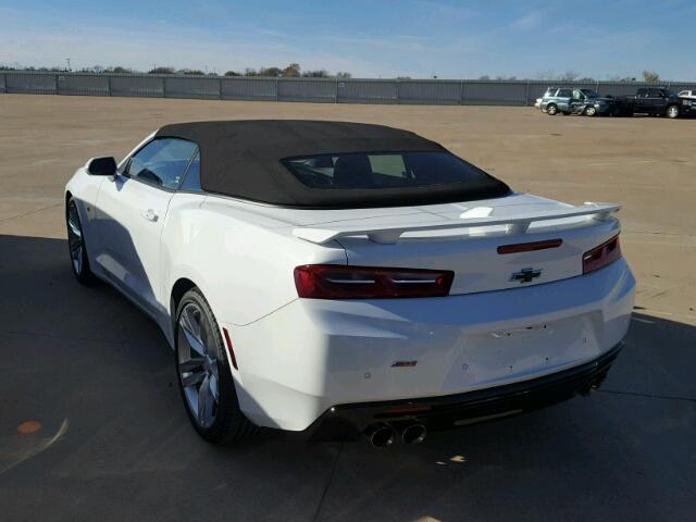 1G1FH3D74H0213663 - 2017 CHEVROLET CAMARO SS WHITE photo 3