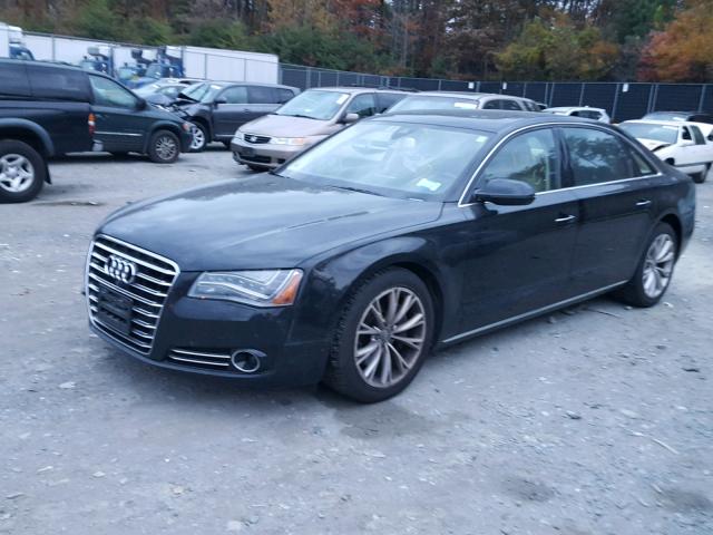 WAURMAFD3EN001209 - 2014 AUDI A8 L TDI BLACK photo 2