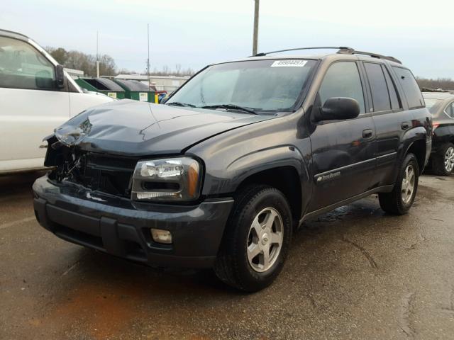 1GNDS13S032316786 - 2003 CHEVROLET TRAILBLAZE BLUE photo 2