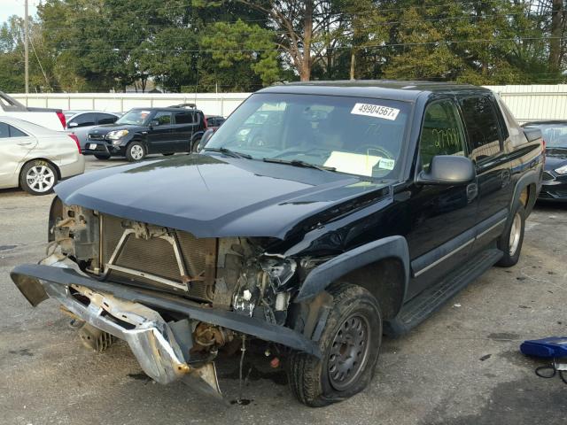 3GNEC13T73G312297 - 2003 CHEVROLET AVALANCHE BLACK photo 2