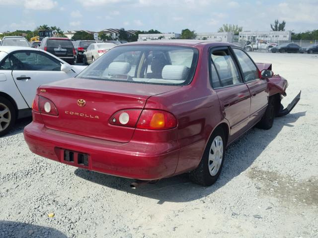 1NXBR12E92Z620933 - 2002 TOYOTA COROLLA CE RED photo 4