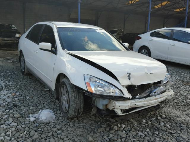 1HGCM56415A165793 - 2005 HONDA ACCORD LX WHITE photo 1