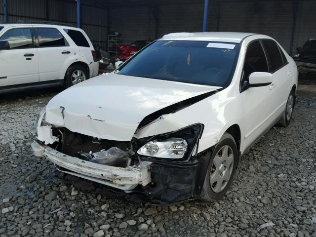 1HGCM56415A165793 - 2005 HONDA ACCORD LX WHITE photo 2