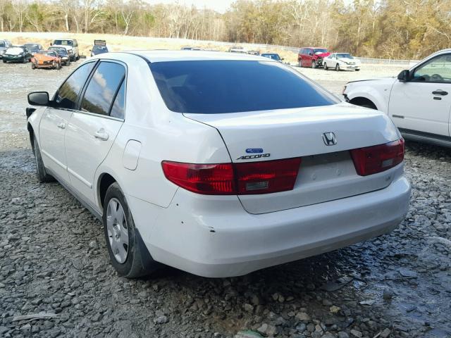 1HGCM56415A165793 - 2005 HONDA ACCORD LX WHITE photo 3