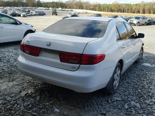 1HGCM56415A165793 - 2005 HONDA ACCORD LX WHITE photo 4