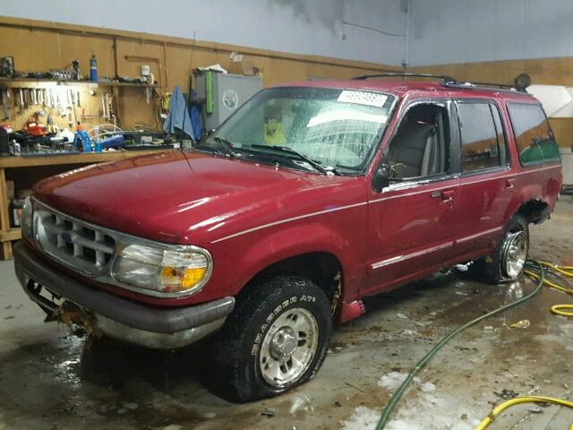 1FMDU34X2TUD15440 - 1996 FORD EXPLORER BURGUNDY photo 2