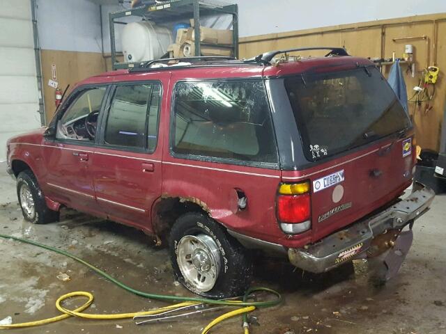 1FMDU34X2TUD15440 - 1996 FORD EXPLORER BURGUNDY photo 3