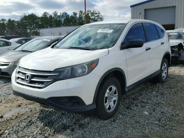 5J6RM3H31EL030846 - 2014 HONDA CR-V LX WHITE photo 2