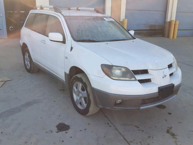 JA4LZ41G63U052813 - 2003 MITSUBISHI OUTLANDER WHITE photo 1