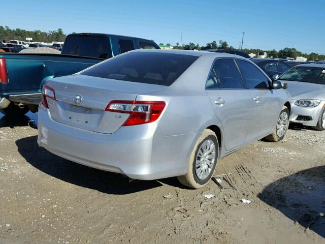 4T4BF1FK0ER357556 - 2014 TOYOTA CAMRY L SILVER photo 4