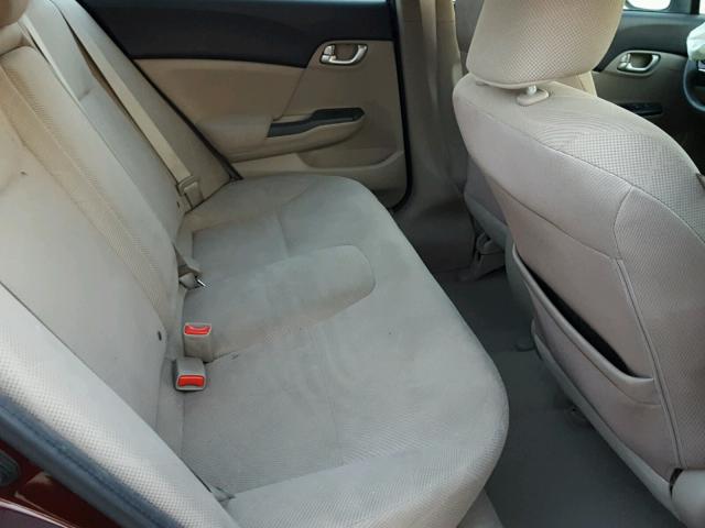 19XFB2F88CE050542 - 2012 HONDA CIVIC EX მუქწითელი ფოტო 6