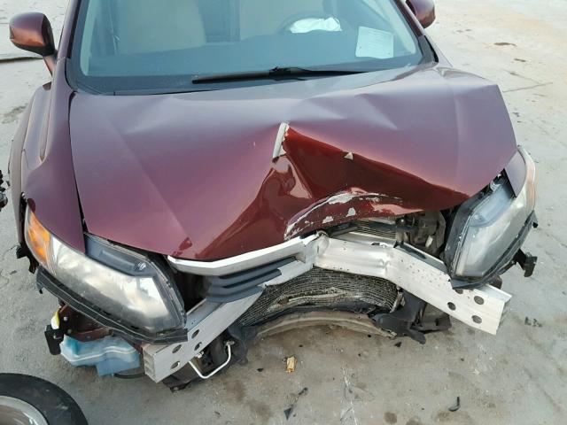 19XFB2F88CE050542 - 2012 HONDA CIVIC EX მუქწითელი ფოტო 9