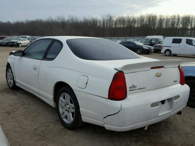 2G1WK15KX79113869 - 2007 CHEVROLET MONTE CARL WHITE photo 3