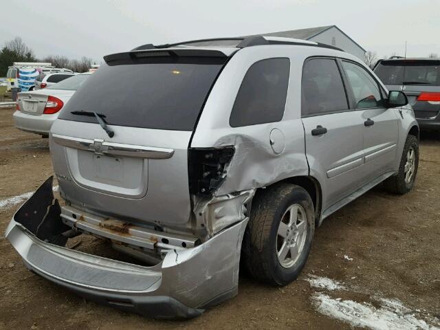 2CNDL13F756196821 - 2005 CHEVROLET EQUINOX LS SILVER photo 4