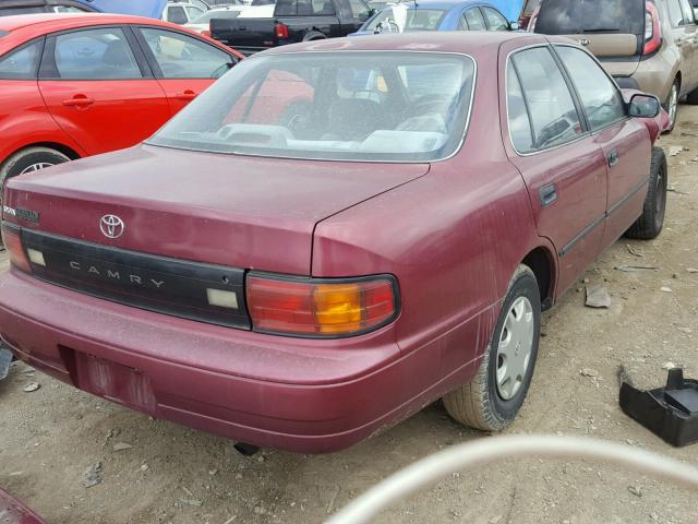 4T1SK11EXNU008444 - 1992 TOYOTA CAMRY DLX MAROON photo 4
