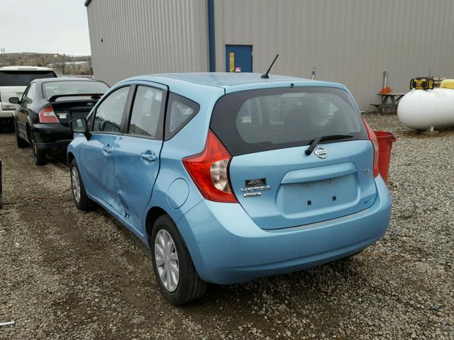 3N1CE2CP3FL424869 - 2015 NISSAN VERSA NOTE BLUE photo 3