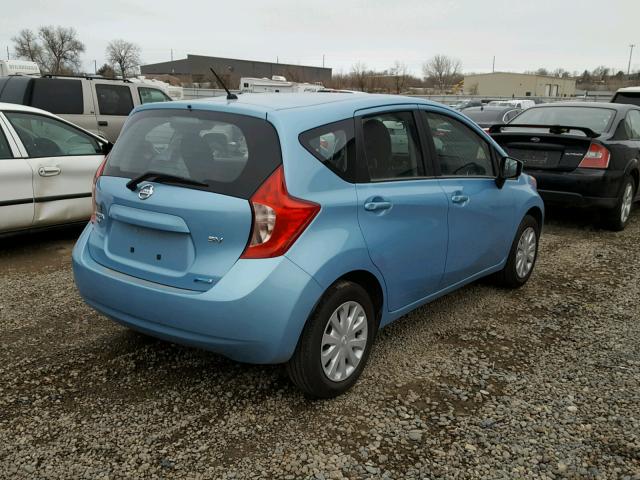 3N1CE2CP3FL424869 - 2015 NISSAN VERSA NOTE BLUE photo 4