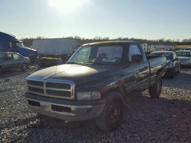 1B7HC16X2WS739789 - 1998 DODGE RAM 1500 GREEN photo 2