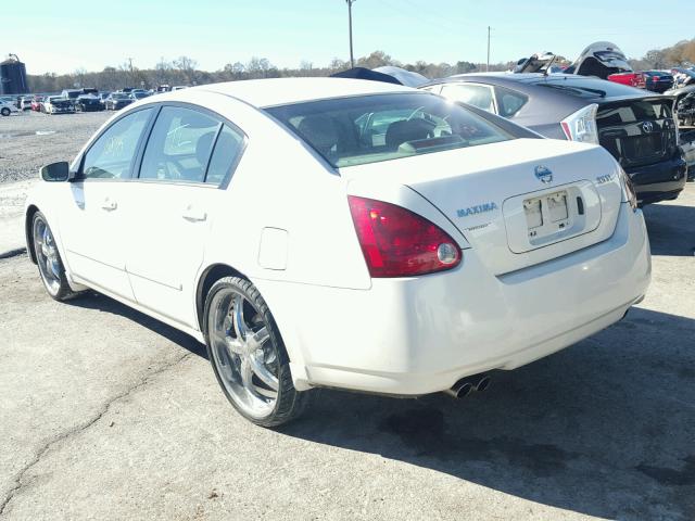 1N4BA41E64C870577 - 2004 NISSAN MAXIMA SE WHITE photo 3