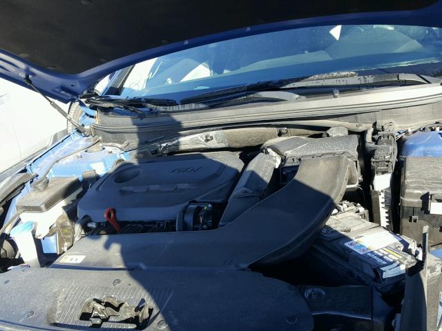 5NPE24AF6GH304747 - 2016 HYUNDAI SONATA SE BLUE photo 7