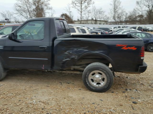 1FTRF18W6XNC35794 - 1999 FORD F150 BLACK photo 9