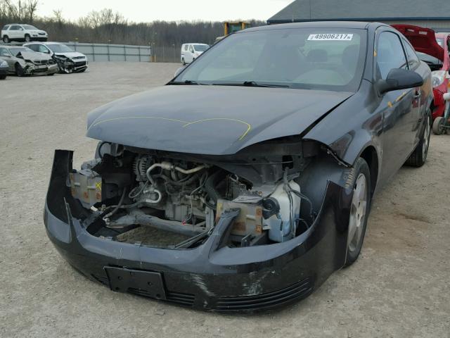 1G1AL18F087241157 - 2008 CHEVROLET COBALT LT BLACK photo 2