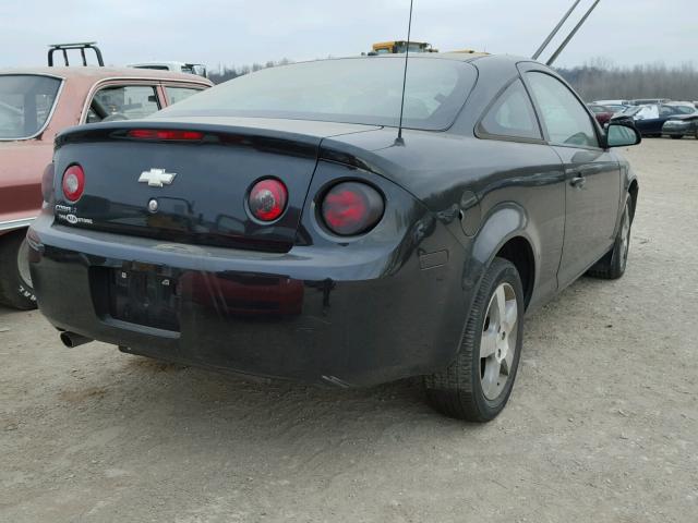 1G1AL18F087241157 - 2008 CHEVROLET COBALT LT BLACK photo 4