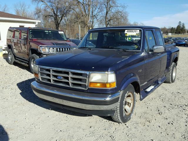 1FTEX15N8RKA35270 - 1994 FORD F150 BLUE photo 2