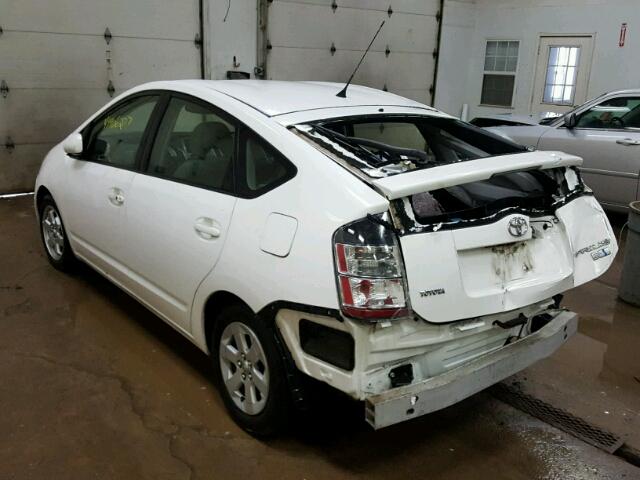 JTDKB20U853085595 - 2005 TOYOTA PRIUS WHITE photo 3